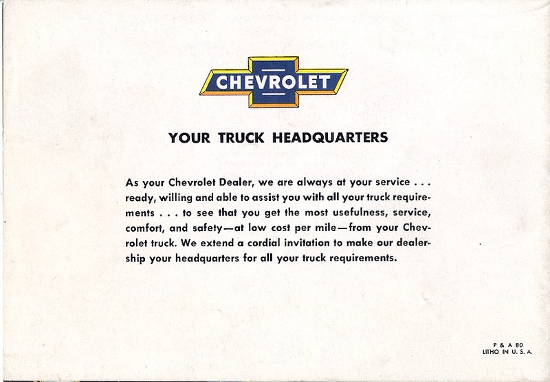 1954 Chevrolet Truck Accessories Page 1